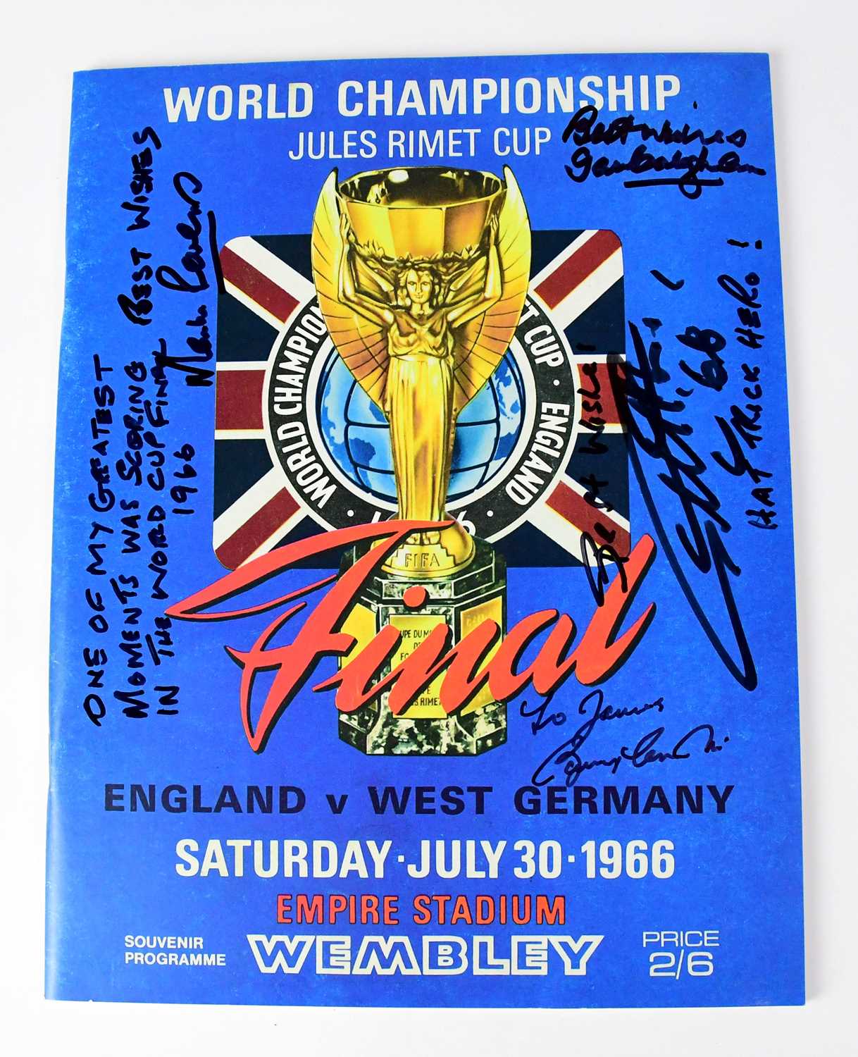 Lot 776 - WORLD CUP 1966; an 'Official 1966 World...