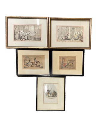 Lot 287 - ATTRIBUTED TO THOMAS ROWLANDSON; a pair of...