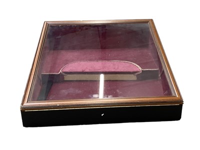 Lot 58 - A modern table top sloped display cabinet,...