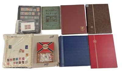 Lot 341 - Three albums of Commonwealth stamps, an album...