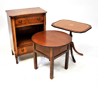 Lot 50 - Three pieces of furniture to include a bedside table