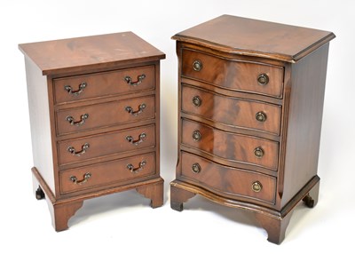 Lot 38 - Two Georgian-style mahogany chests of drawers,...