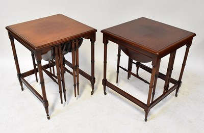 Lot 71 - A pair of reproduction square-topped...