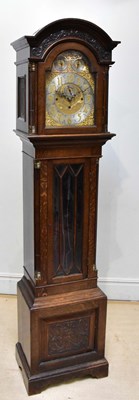 Lot 652 - A late 19th century eight day longcase clock,...