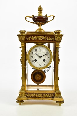 Lot 1326 - A late 19th century French gilt metal mantel...