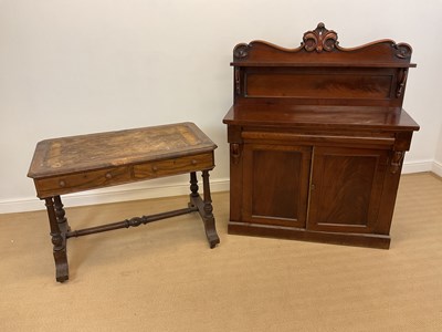 Lot 873 - A 19th century mahogany chiffonier with fleur...