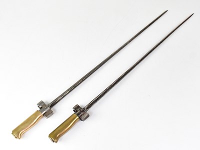 Lot 407 - Two 19th century French M1886 pattern spike...