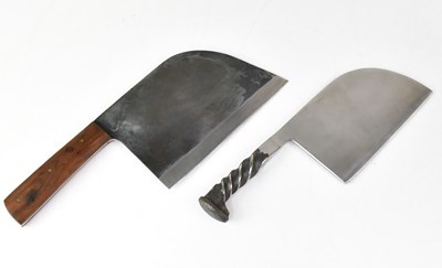 Lot 400 - RAVEN FORGE; a 'The Big Chopper' cleaver, with...