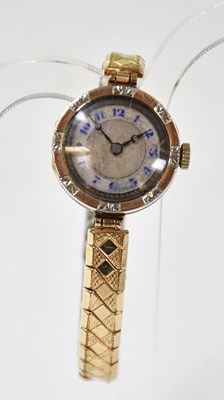 Lot 1347 - Two ladies' 9ct gold watches, the smaller...