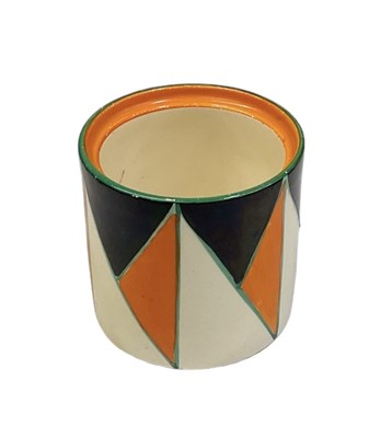 Lot 667 - CLARICE CLIFF; a 'Bizarre' black, white, green...