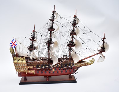 Lot 216 - HMS SOVEREIGN OF THE SEAS; a model after the...