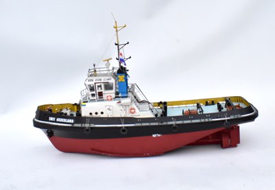 Lot 250 - SMIT NEDERLAND; a wooden model of a Dutch tug...