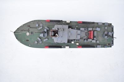 Lot 262 - P1011 HMS BRAVE BORDERER; a wooden model of a...