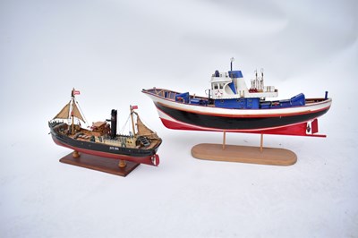 Lot 229 - Two model boats comprising Ladysmith GY183...