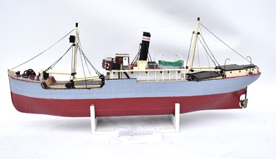 Lot 245 - SS CHANNEL QUEEN; a wooden and plastic model...