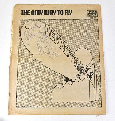 Lot 286 - LED ZEPPELIN; a copy of the NME, March 15 1969,...