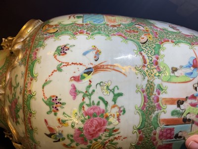 Lot 1008 - A pair of 19th century Chinese Canton vases,...