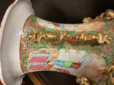 Lot 1008 - A pair of 19th century Chinese Canton vases,...