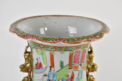 Lot 1008 - A pair of 19th century Chinese Canton vases,...