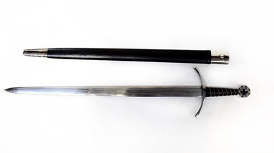 Lot 350 - A re-enactment Gothic bastard sword, with 32"...