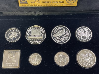 Lot 1399 - A sterling silver cased 1980 Isle of Man...