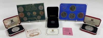 Lot 1401 - A quantity of coins including a cased platinum...