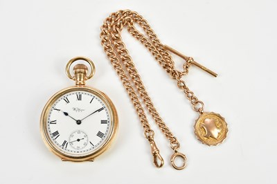 Lot 655 - A 9ct rose gold double Albert chain, with gold...