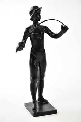 Lot 1600 - A contemporary Russian black painted bronze...