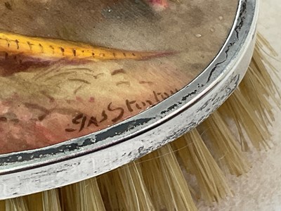 Lot 165 - JAMES STINTON FOR ROYAL WORCESTER; a silver...