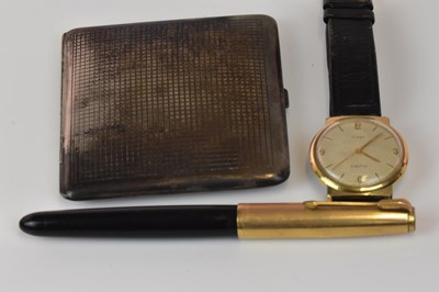 Lot 56 - A vintage Parker fountain pen, a Timex...