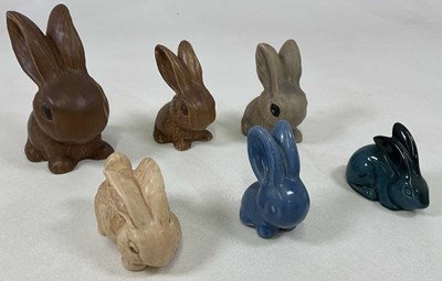 Lot 173 - A group of six Sylvac and other bunnies, the...