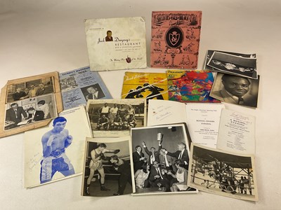 Lot 1945 - BOXING EPHEMERA; an interesting collection of...