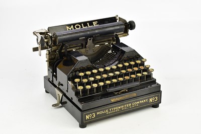 Lot 1377 - MOLLE; a model No. 3 typewriter, cased.