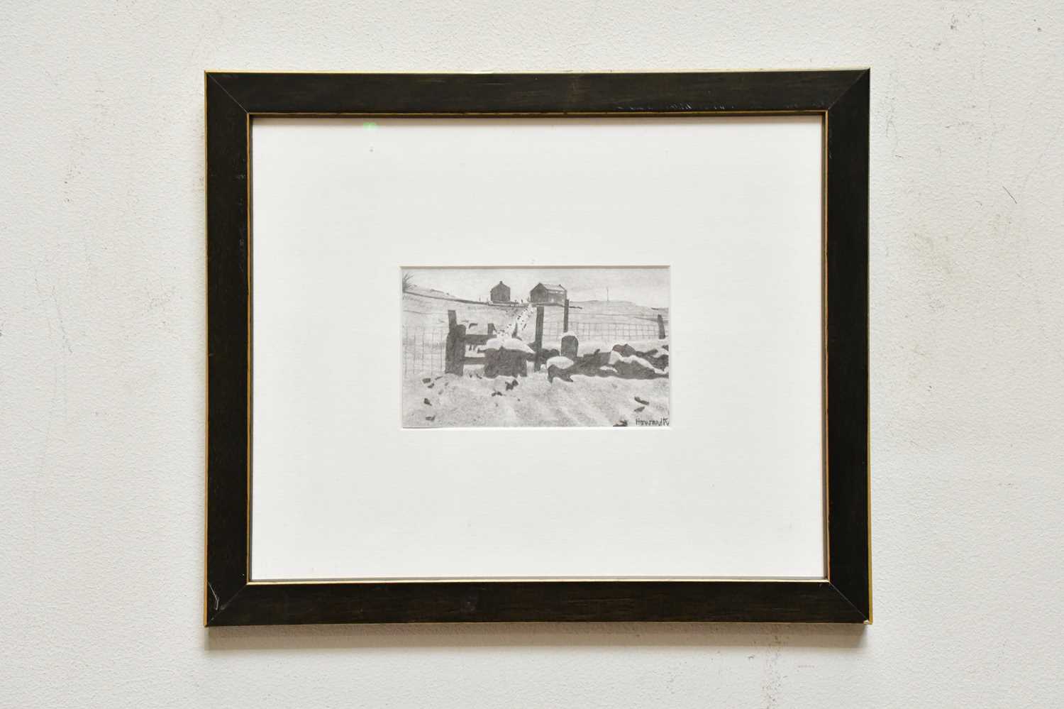 Lot 1758 - RUSSELL HAWORTH; pencil sketch, 'Rye Tor...
