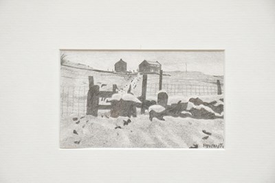 Lot 1758 - RUSSELL HAWORTH; pencil sketch, 'Rye Tor...