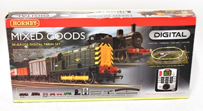 Lot 501 - HORNBY; a boxed R1075 00 gauge train set,...