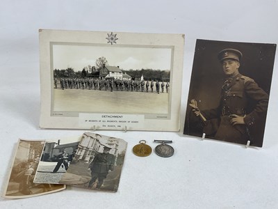 Lot 113 - A WWI medal pair, comprising War Medal and...