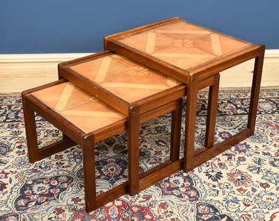 Lot 2569 - G-PLAN; a teak nest of three graduated coffee...