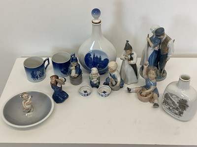 Lot 191 - ROYAL COPENHAGEN; a collection of items...