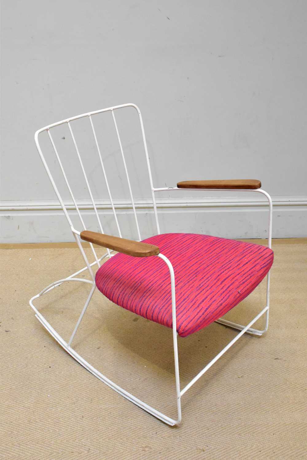 Lot 1215 - ERNEST RACE; an 'Antelope' rocking chair