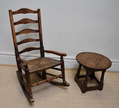 Lot 1134 - An oak circular occasional table, diameter...