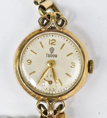 Lot 1342 - TUDOR; a 9ct gold cased ladies' manual wind...