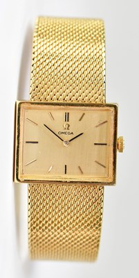 Lot 1327 - OMEGA; a vintage 18ct gold gentlemen's...
