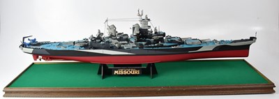 Lot 243 - Two cased kit built model ships comprising the...