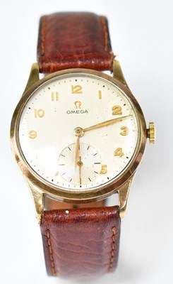 Lot 1325 - OMEGA; a 9ct gold cased gentlemen's manual...