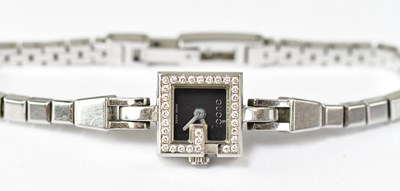 Lot 822 - GUCCI; a 102 Mini-G ladies' quartz wristwatch,...