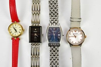 Lot 632 - Four lady's fashion watches including Raymond...