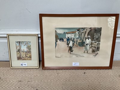 Lot 1686 - DIANA MALLET-VEALE; watercolour, African...