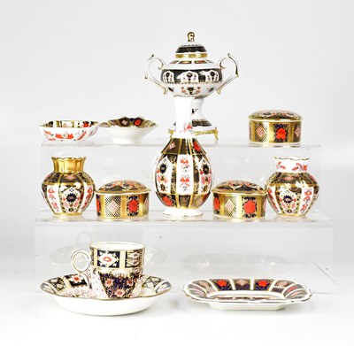 Lot 275 - ROYAL CROWN DERBY; nine pieces of Old Imari...