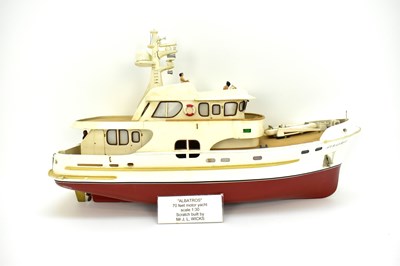 Lot 240 - ALBATROSS; a large wooden and plastic model of...